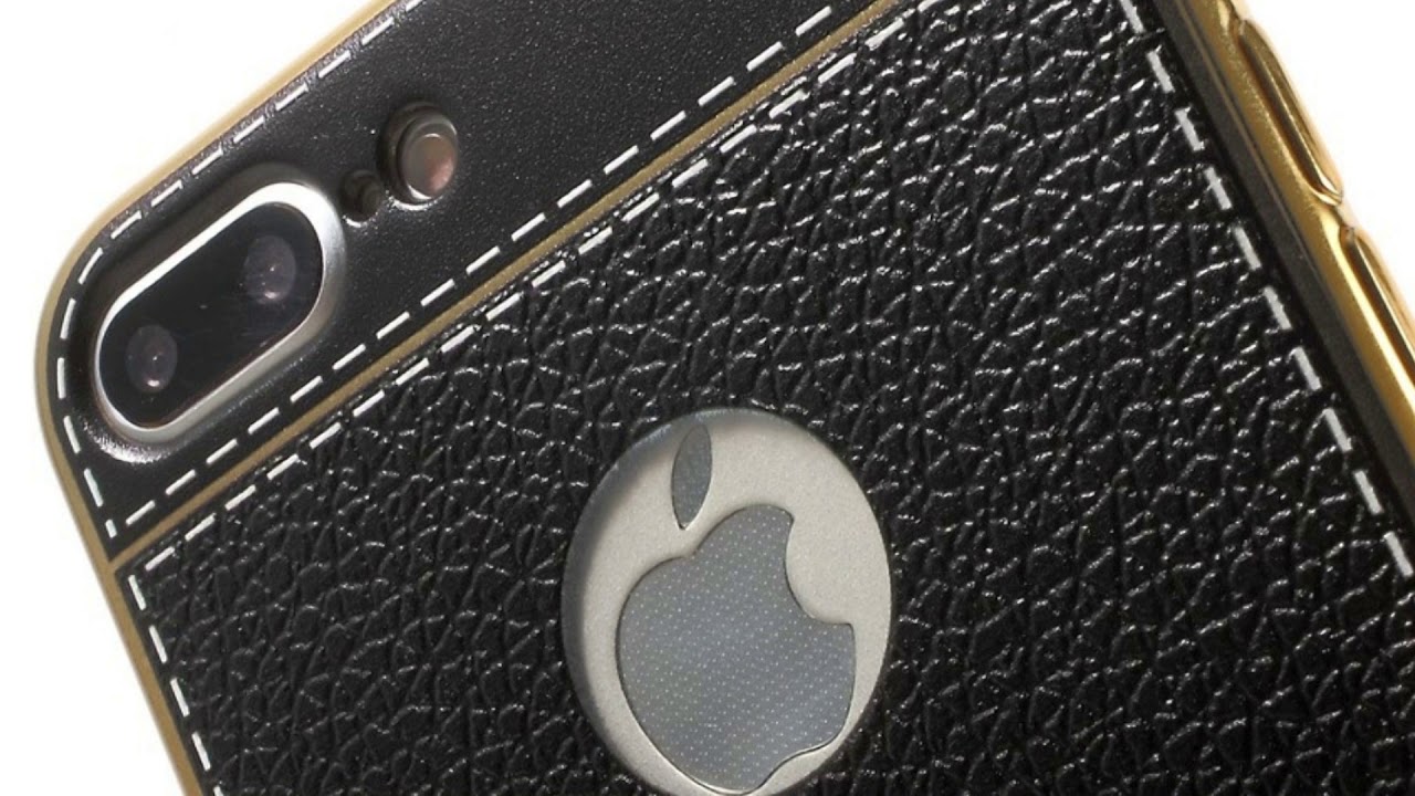 Coque iPhone 7 Plus et 8 Plus  style cuir plaqu&eacute;