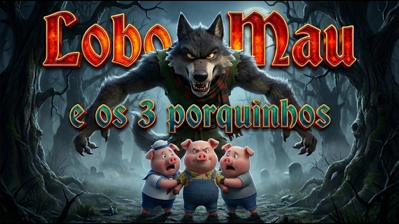 Lobo Mau e os 3 Porquinhos | História Infantil