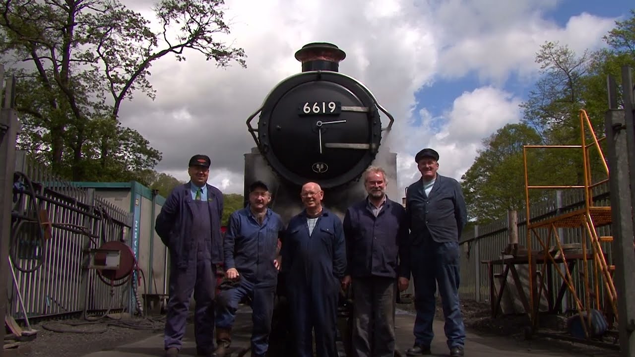 Last trip of GWR No 6619 on the Moors Railway