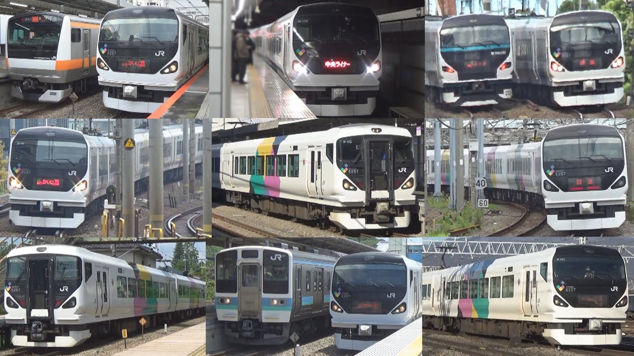 【武田菱】E257系0番台 発着･通過･走行集(2017年3月～2021年6月撮影分まとめ)