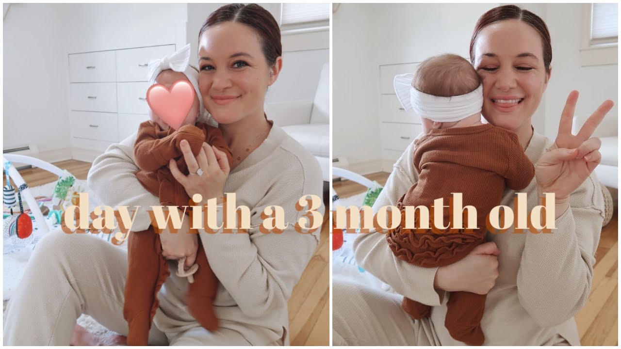 a day in the life of a mom and a 3 month old | schedule. sleep training. routine & more. vlog.