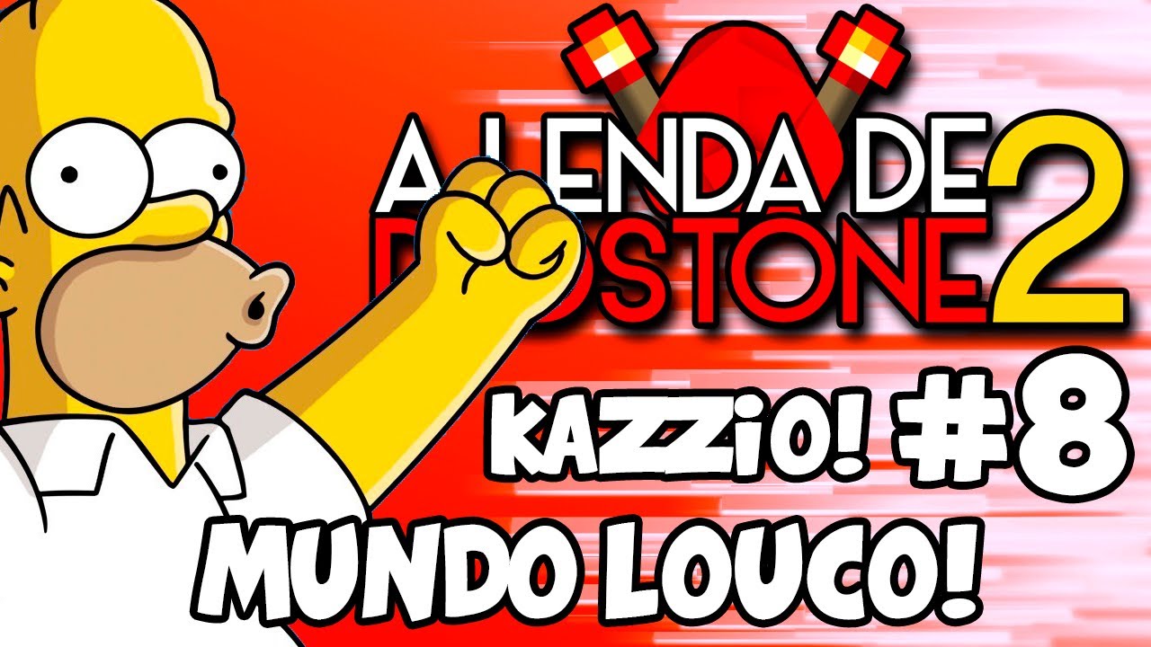 MUNDO LOUCO! ft. Kazzio! #8 Lenda de Redstone 2 - MINECRAFT
