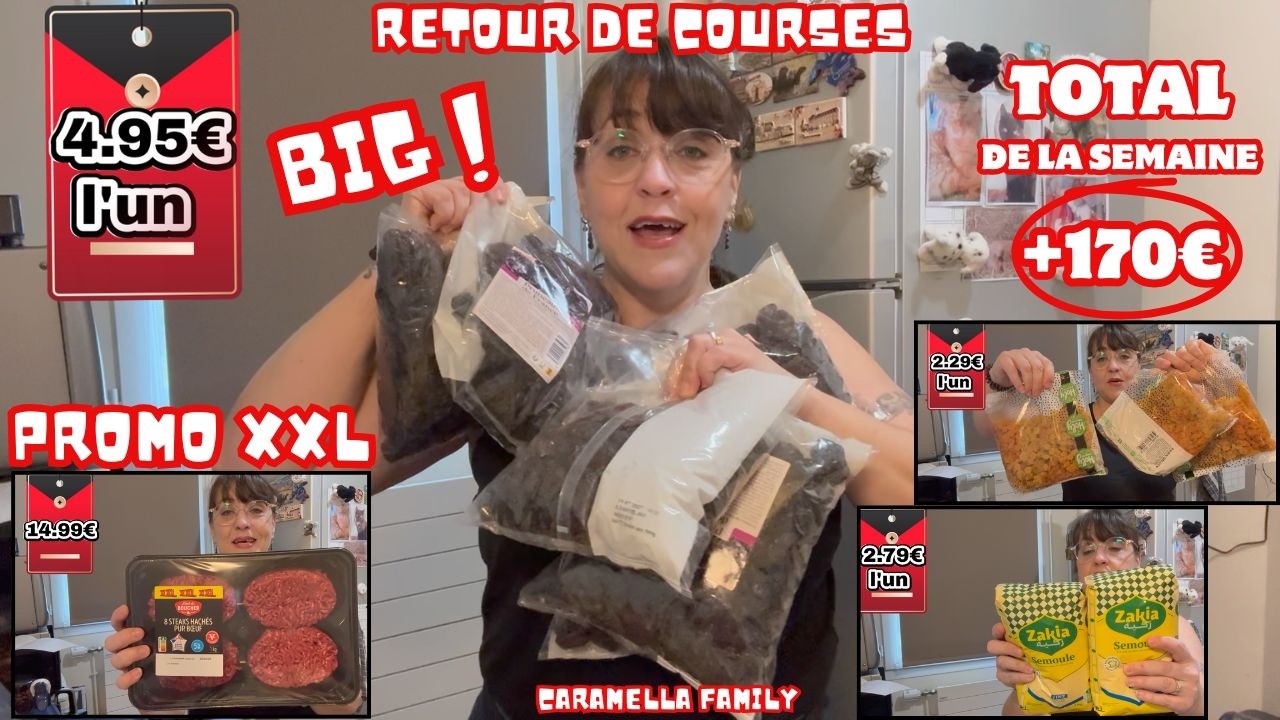 BIG RETOUR DE COURSES XXL/2026/JE N'ETAIS PAS PRETE A CA !/DES STOCKS EN PLS !/UN TICKET QUI EXPLOSE