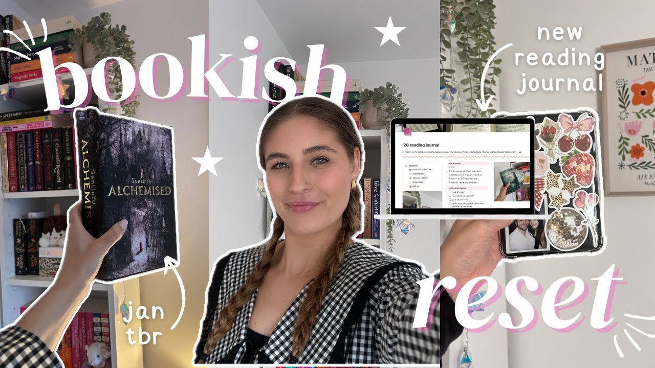 bookish reset for '26 ⭐️ | bookish goals, jan tbr, reading journal & reading vlog!