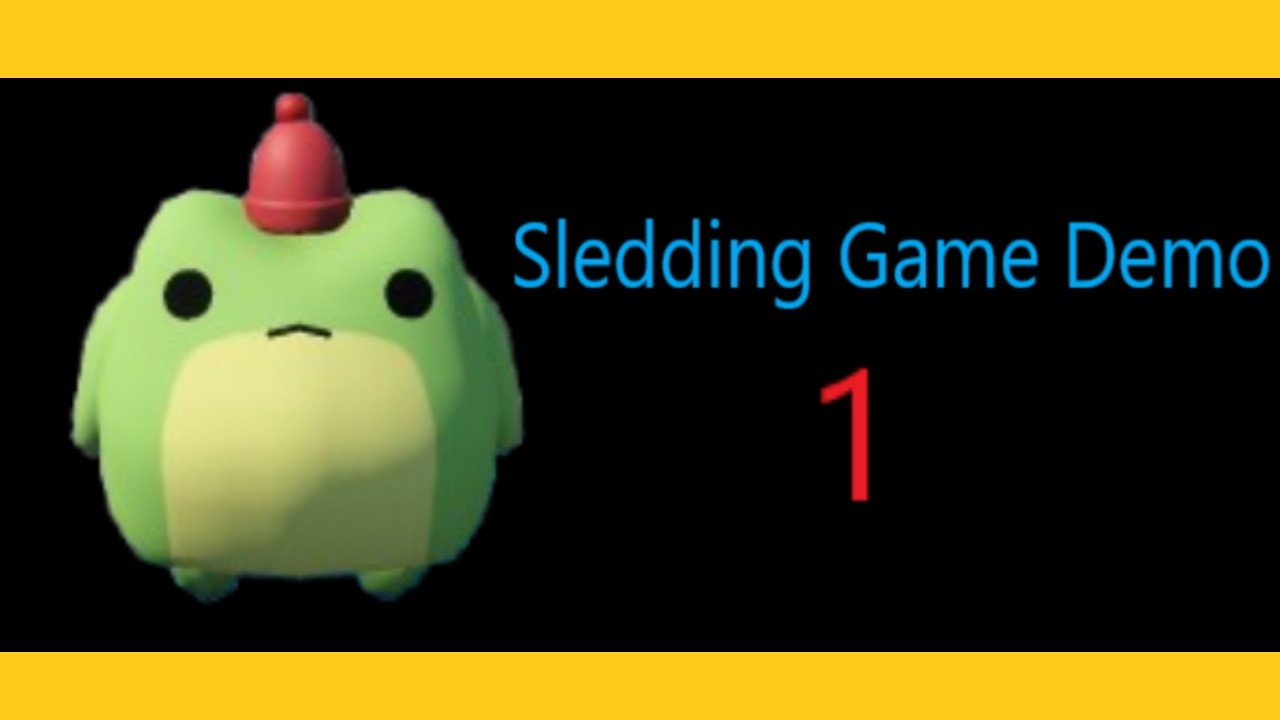 Checking out the new Sledding Game Demo