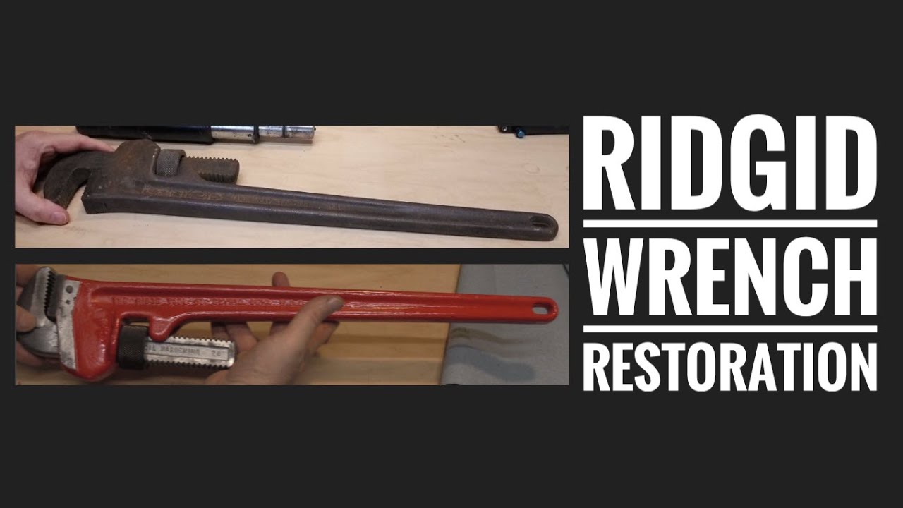Restoring American Hardware! Refinishing a vintage Ridgid Pipe Wrench.