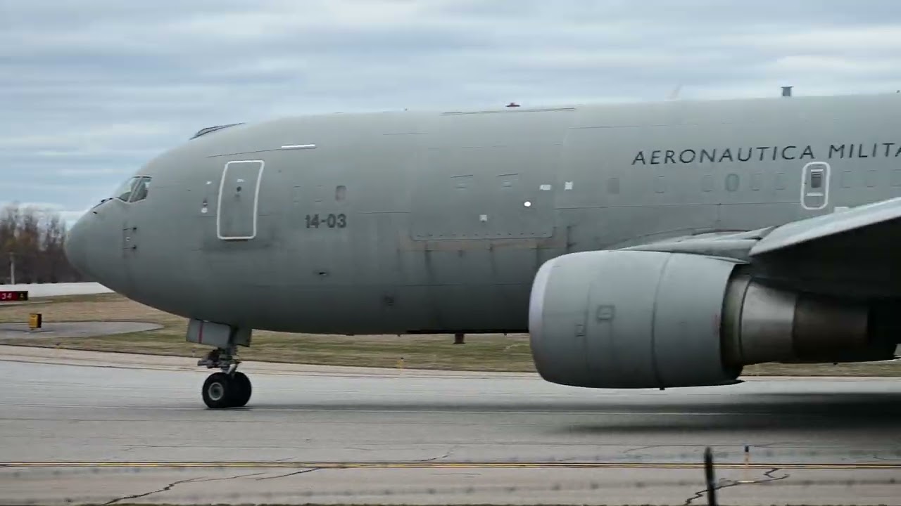 4k raw: Aeronautica Militare Typhoons and Support April 2024