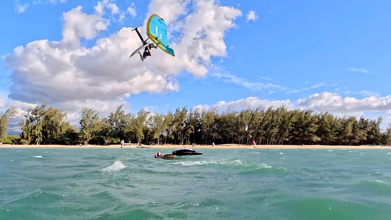 An Epic day of foiling at Kanaha Beach