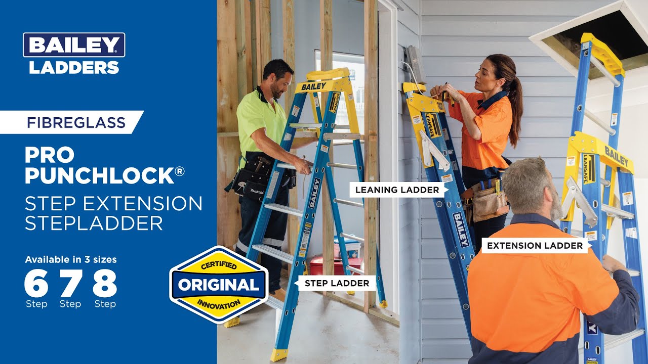 Fibreglass Step Extension Ladder | Bailey Ladders