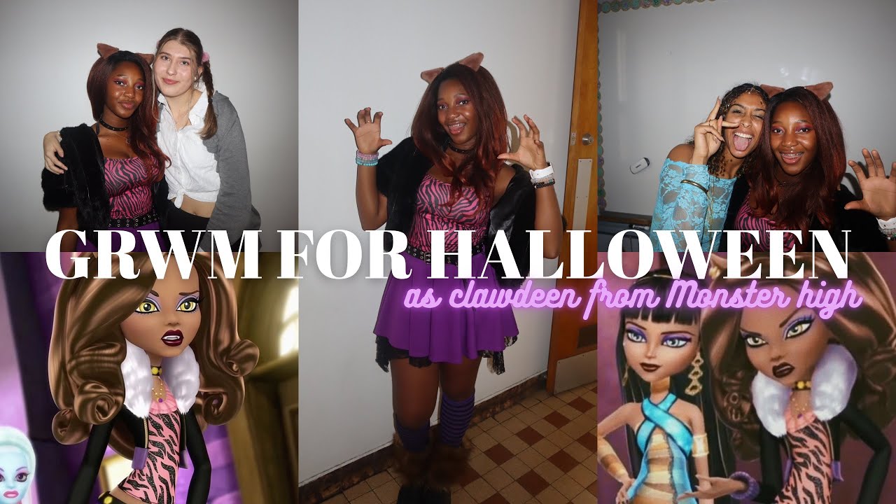 GRWM FOR HALLOWEEN |CLAWDEEN FROM MONSTER HIGH
