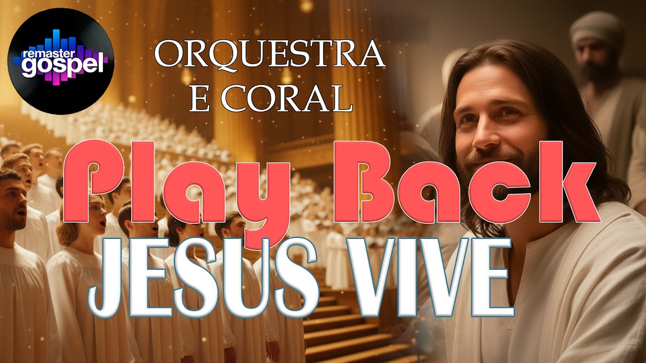 PLAYBACK JESUS VIVE de VOZ DA VERDADE numa versão ESPETACULAR com ORQUESTRA E CORAL pra você cantar