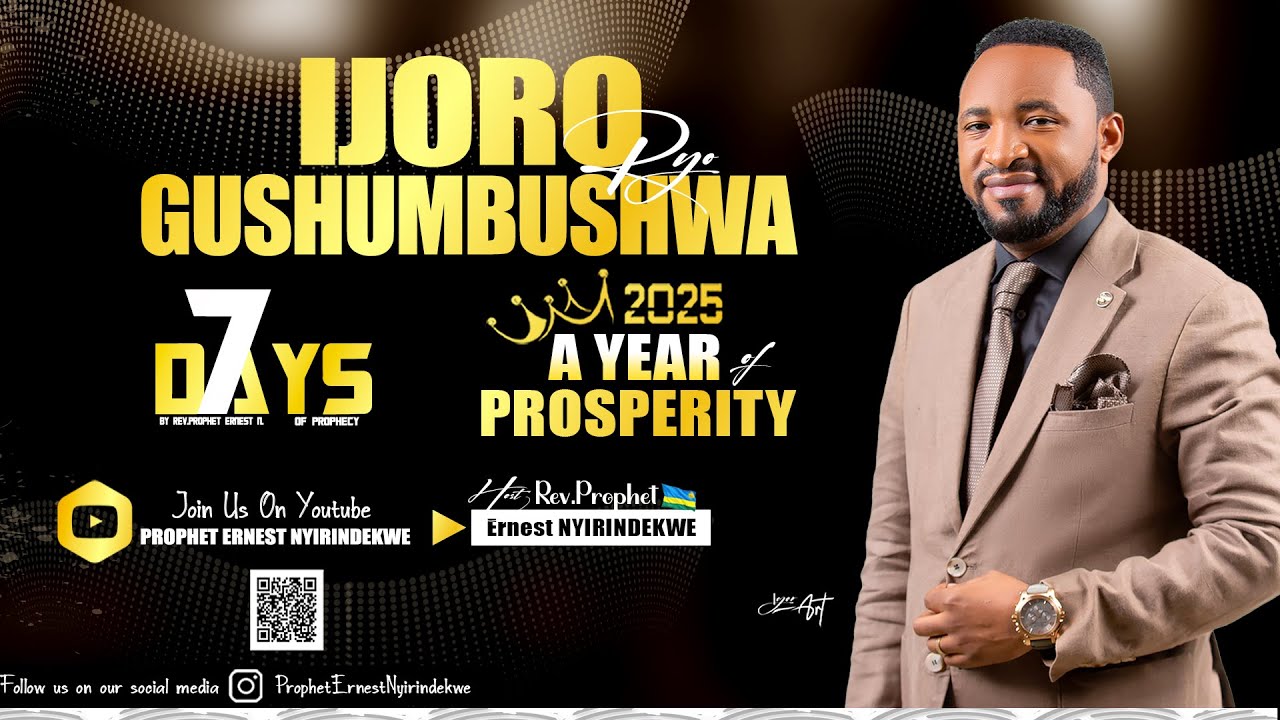 7/2/2025/  19:00  IJORO RYO GUSHUMBUSHWA WITH REV PROPHET ERNEST NYIRINDEKWE