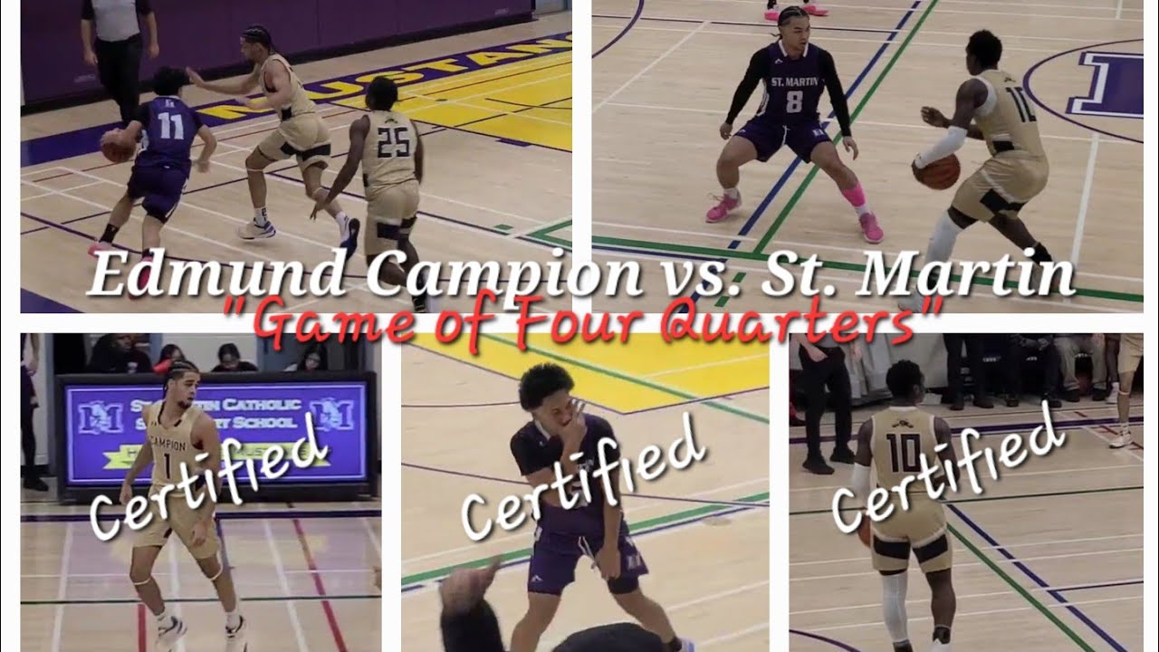 Edmund Campion vs. St. Martin (QuarterFinals) | ROPSSAA Senior Boys Basketball | February 15th, 2024