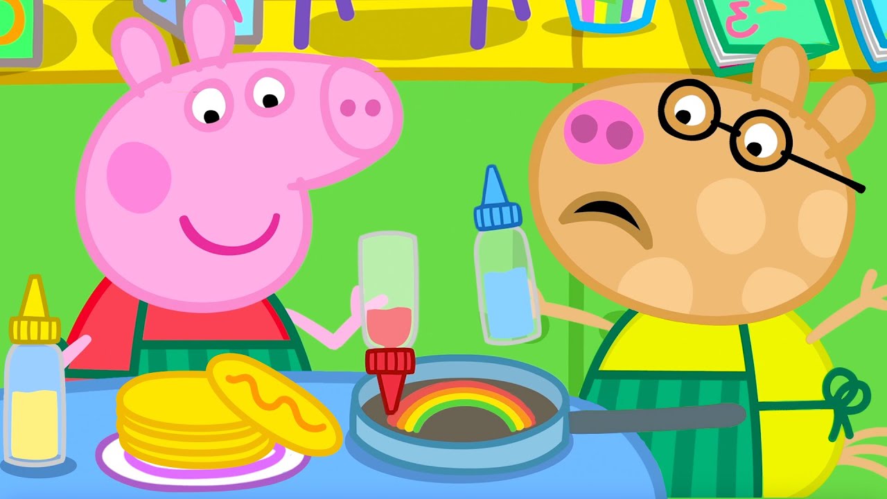 Peppa Pig & Friends Make RAINBOW Pancakes! 🐷 🥞 | Tales Full Episodes | Cartoon | 1 Hour