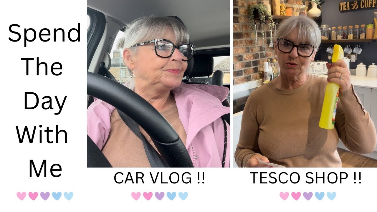 SPEND THE DAY WITH ME ❤️ CAR VLOG ❤️ TESCO SHOP ❤️
