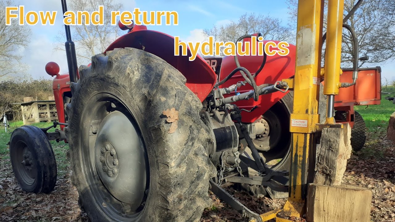 Massey Ferguson 35x flow and return hydraulics