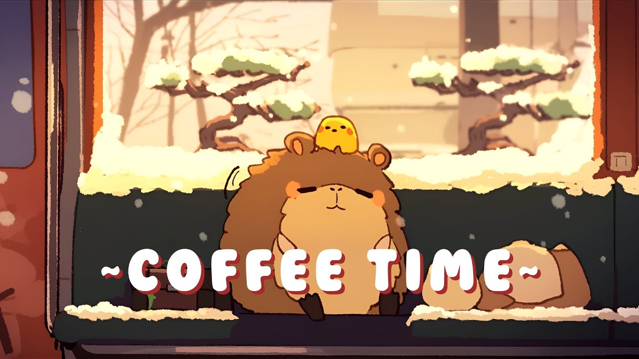 [1 Hour] Capybara Lofi Music Station - Peaceful Beats for Studying & Relaxing ~ Soothing Ambiance...