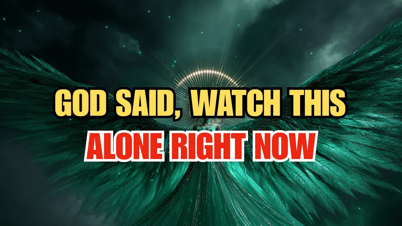 Chosen One, God Said, See This Alone Right Now