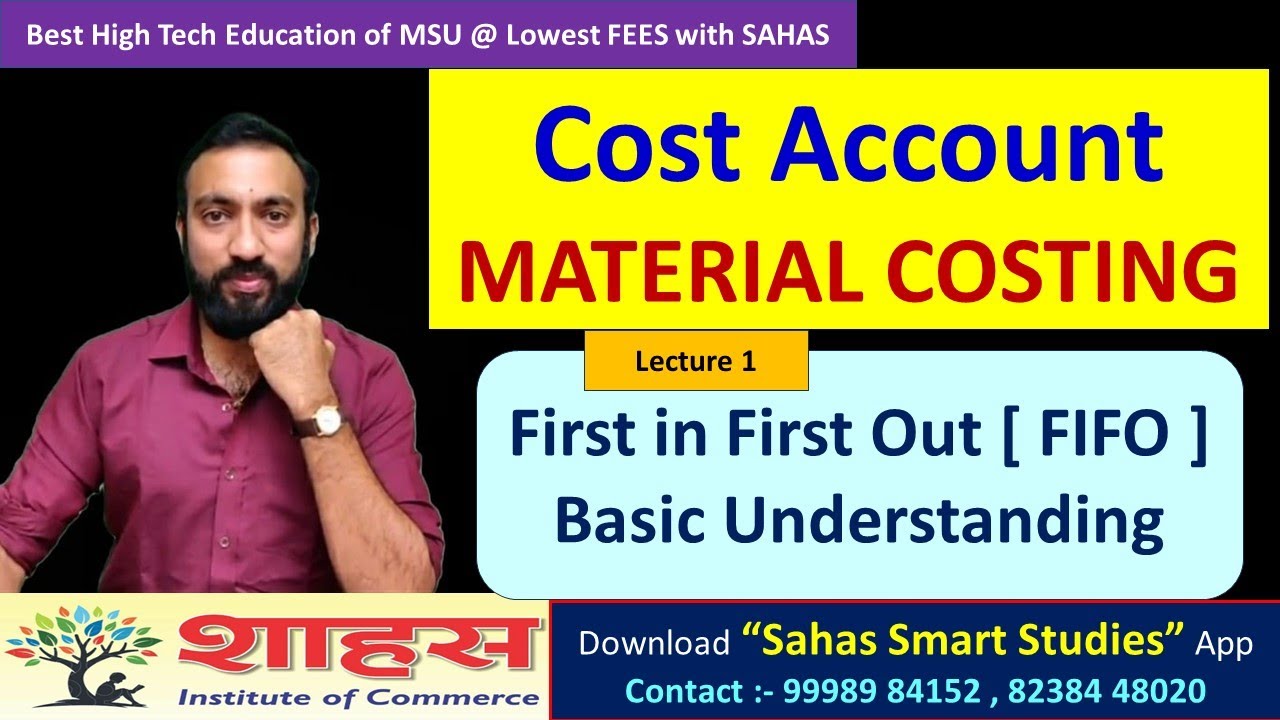 Lecture 1 First Come First Out [FIFO] - Basic Theory | Material Costing #msu #costing #bcom