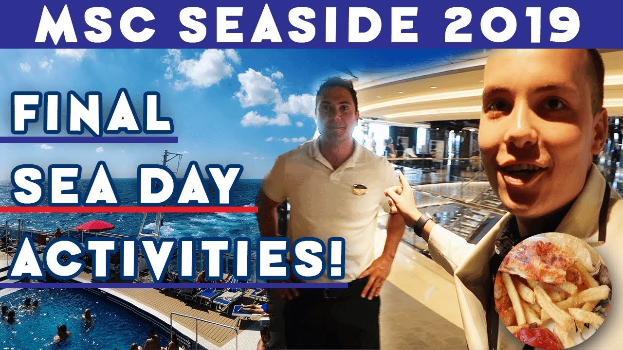 Our Final Sea Day! | Morning CD Chat, Lunch, & Shopping! | MSC Seaside 2019! | Ep. 21