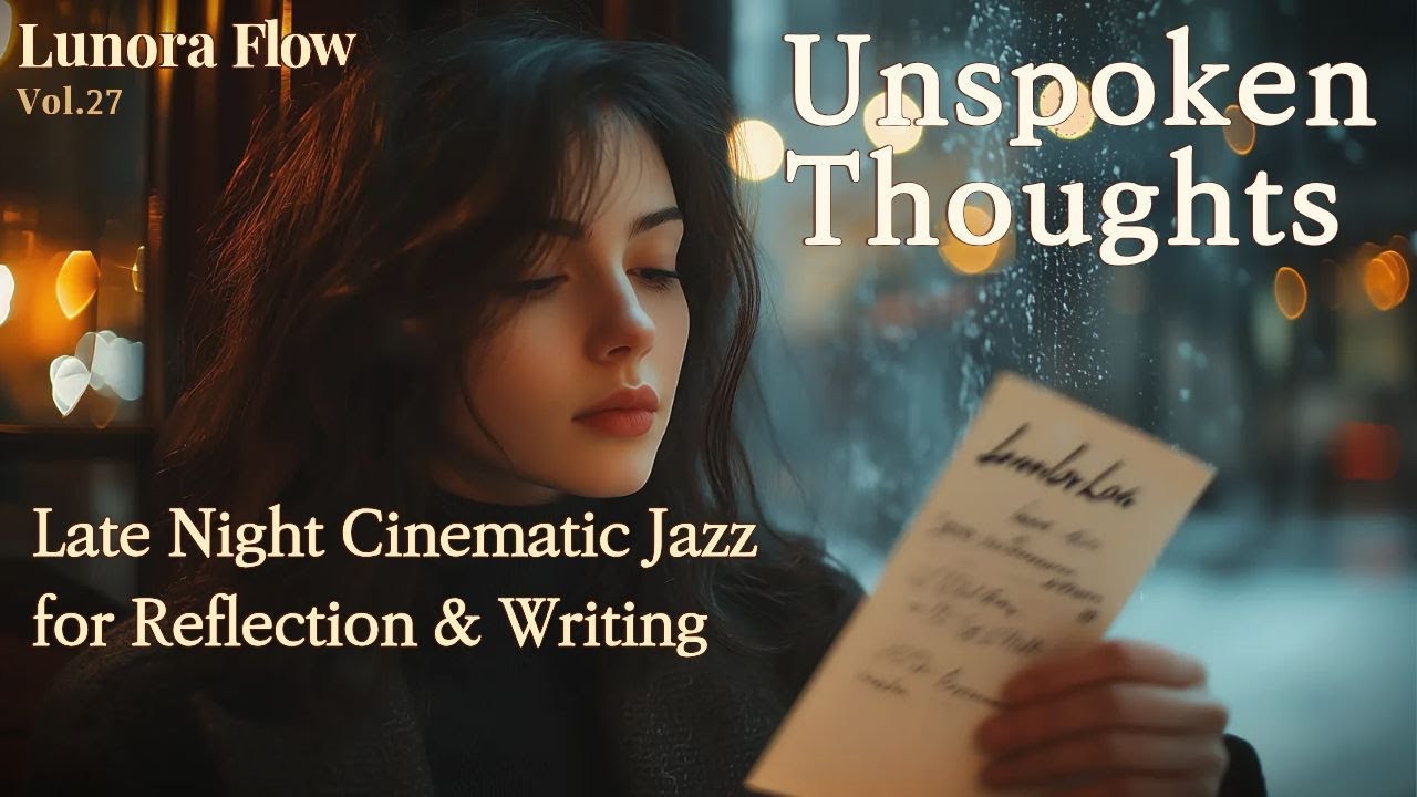 🌙 Unspoken Thoughts | Late Night Cinematic Jazz for Reflection & Writing | Lunora Flow Vol.27