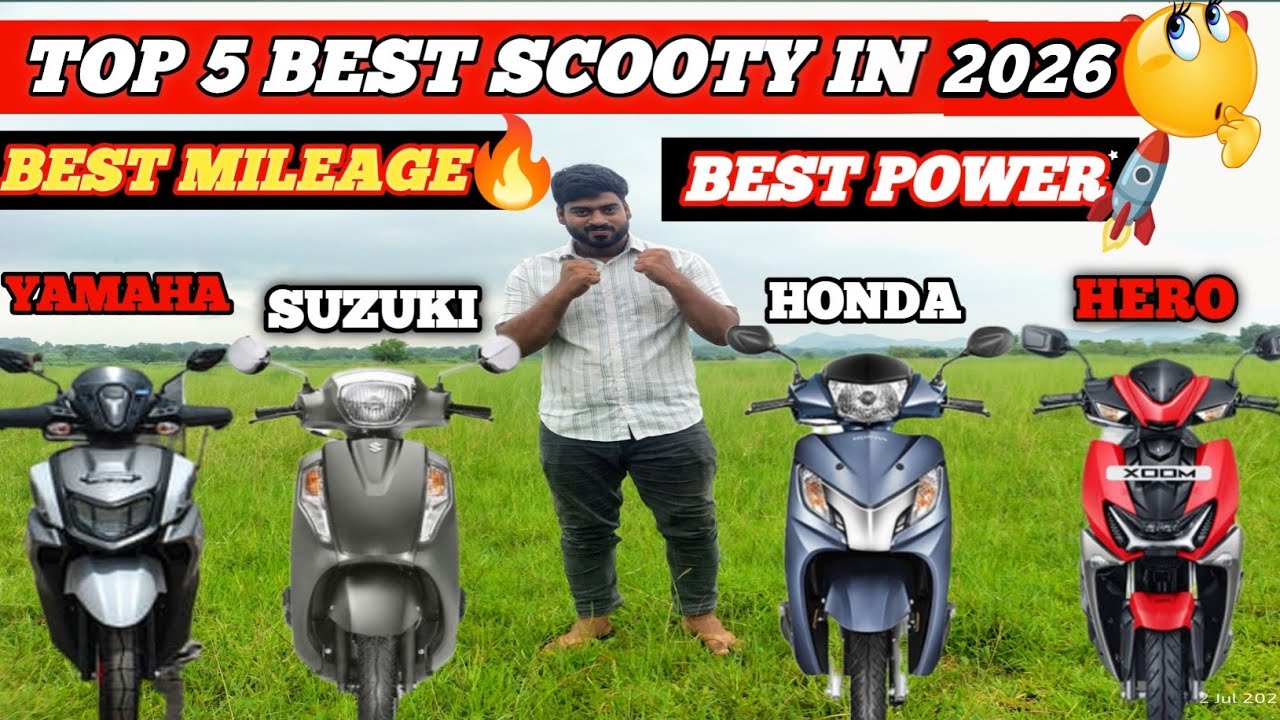 Top 5 Scooters You Can Buy in 2026🚀 | Mileage, Power & Value !
