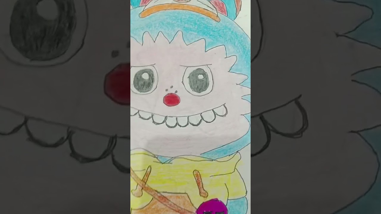 labubu doll drawing 