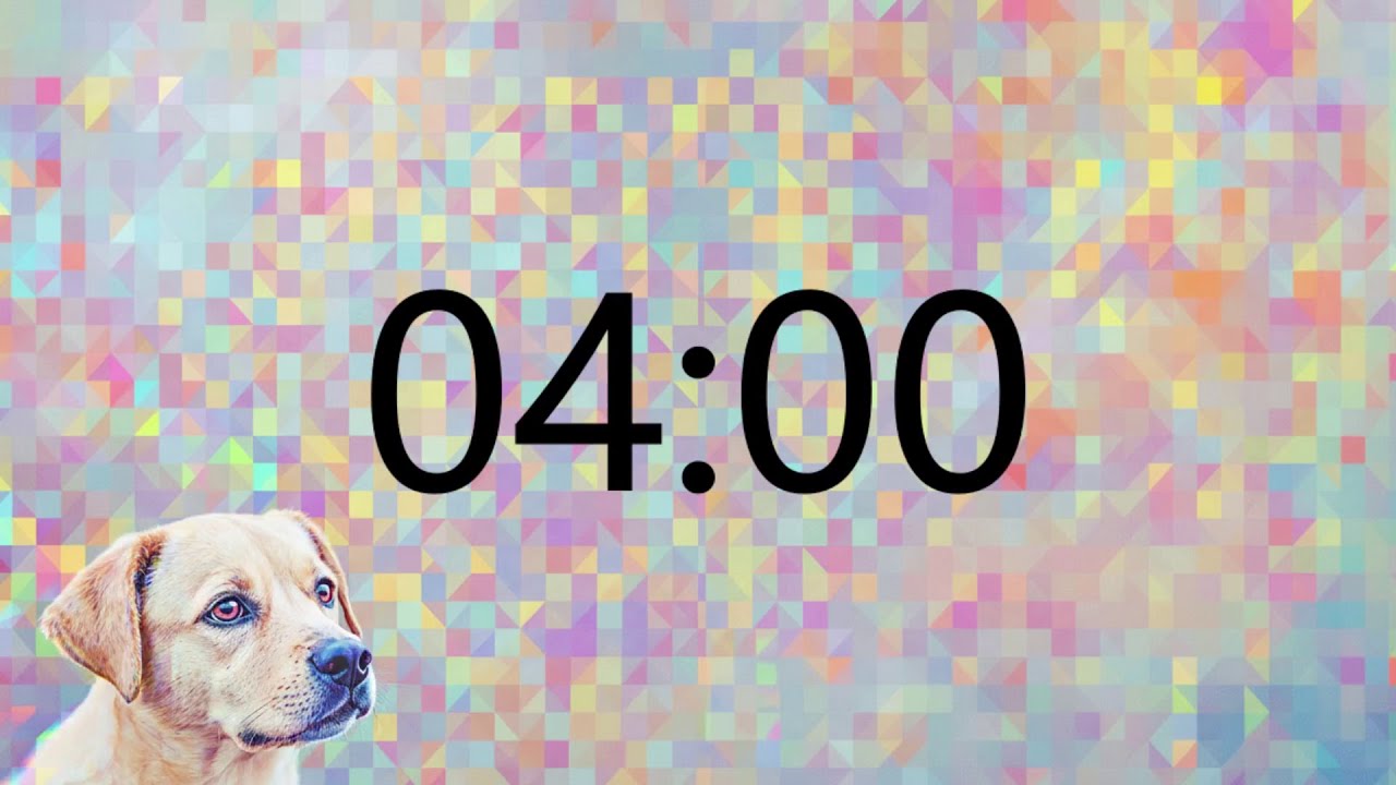 4 Minute Timer (GOOD PUPPY MUSIC + Sound Notification at Zero)