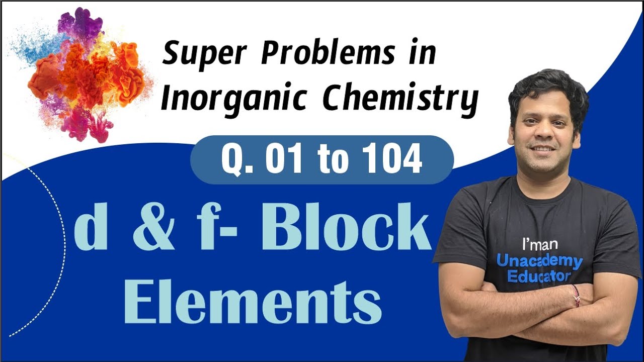 #PMS #booksolutions d & f- Block Elements ✌✌🔥  - Q.01 to 104 - PMS