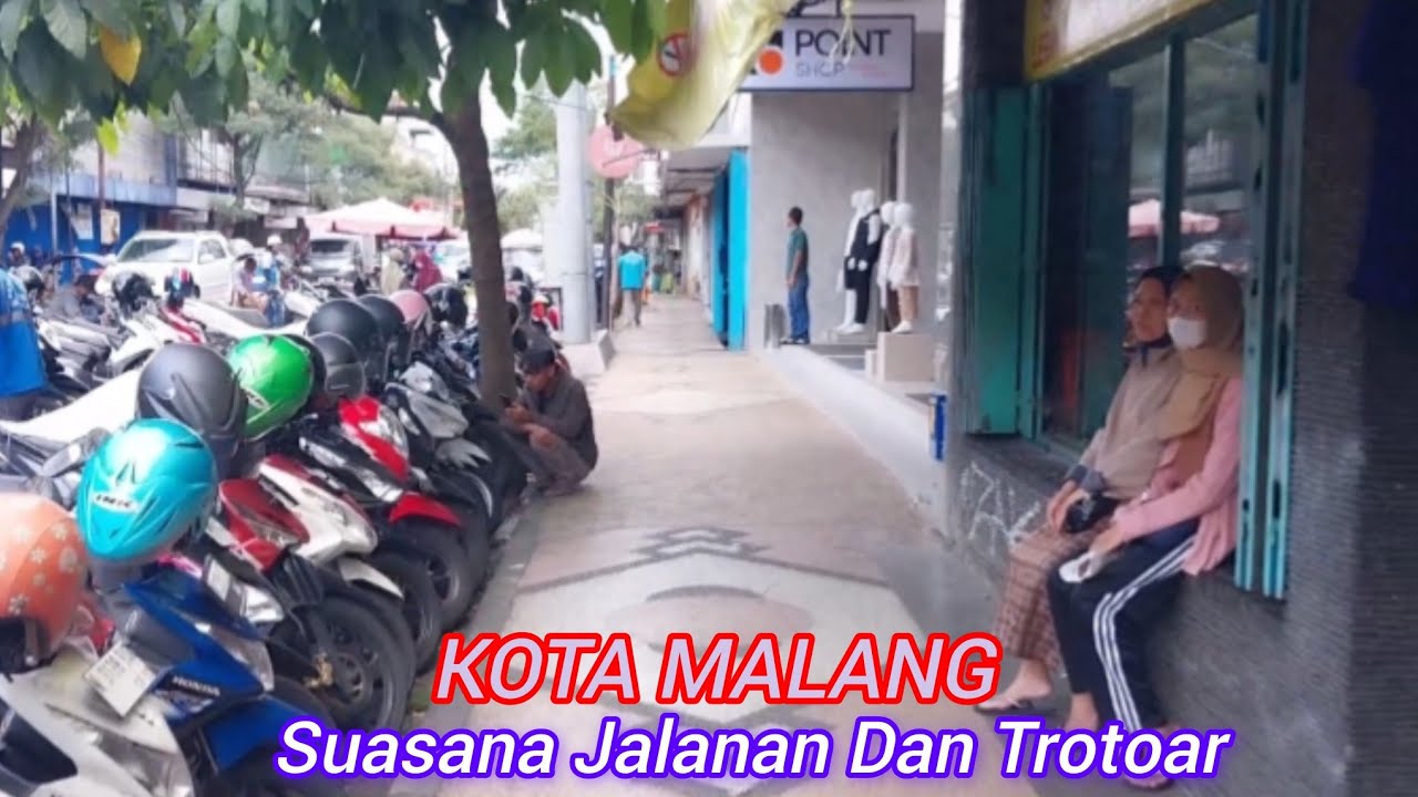 Kehidupan Di Jalanan Dan Trotoar Pusat Kota | Tur Jalan Kaki KOTA MALANG🇮🇩
