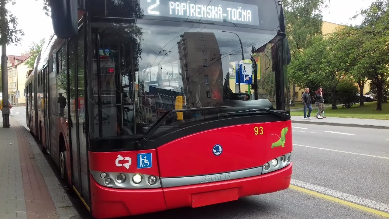 Trolejbus 27Tr v ev.93 v Českých Budějovicích