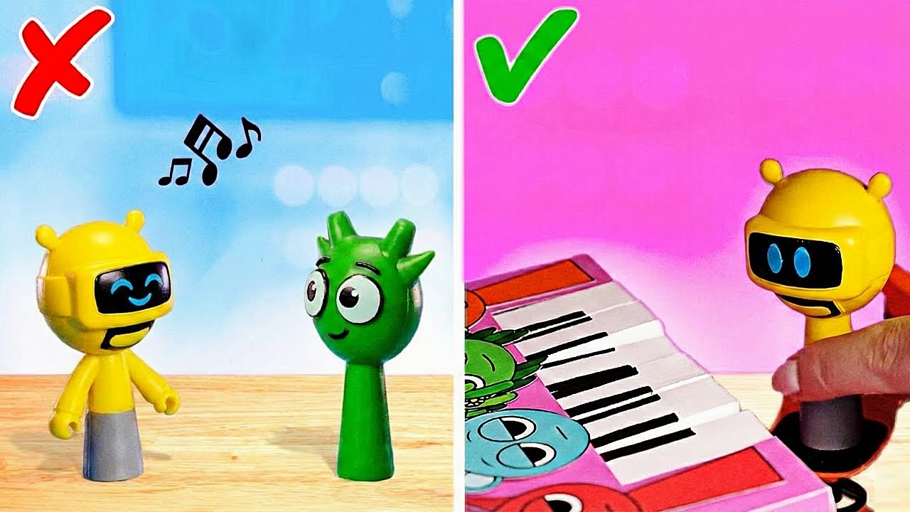 Sprunki’s Music Lesson 🎶 DIY Cardboard House Crafts