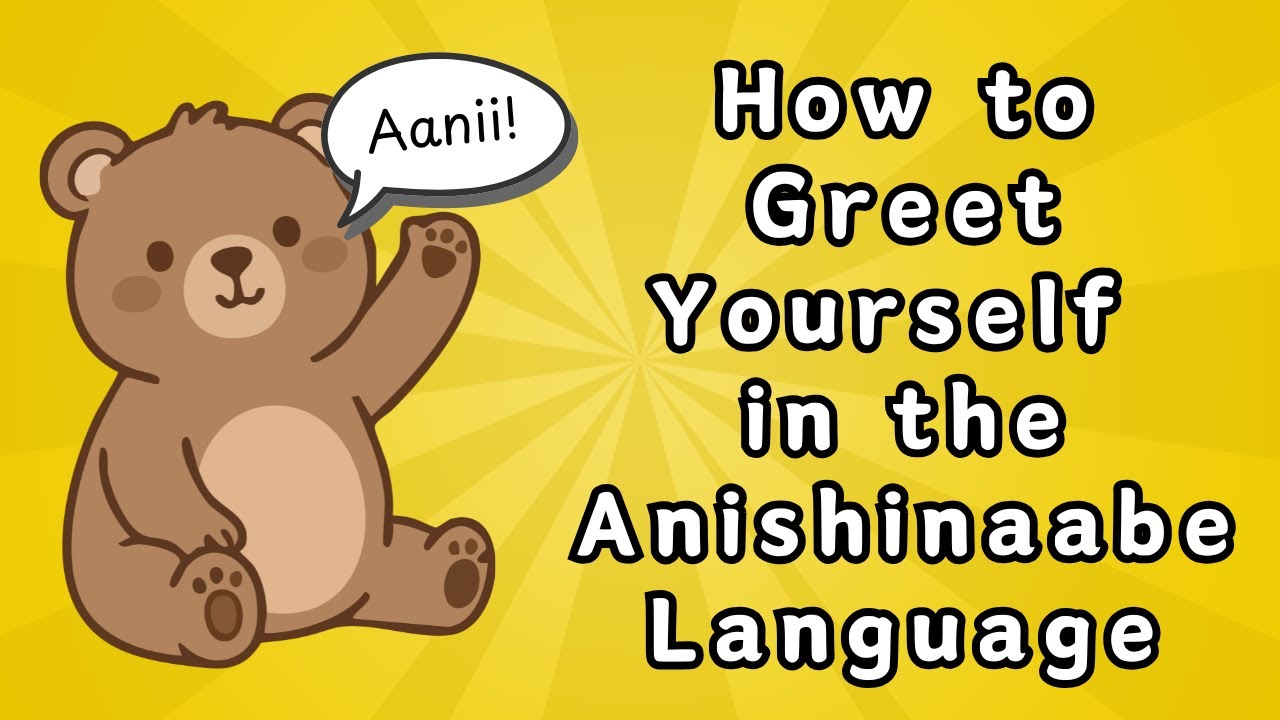 How to Greet Yourself in the Anishinaabe Language 👋 (Ojibwe Protocol Greeting)