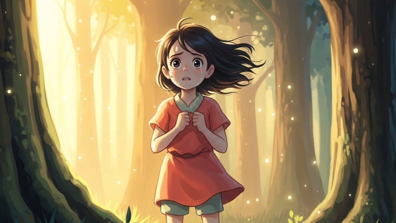 The Girl Who Borrowed Courage | A Ghibli-Style Emotional Story 🌿✨