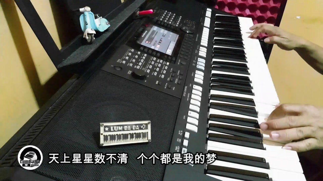 校园民歌系列 之 《一串心》～ 电子琴经典老歌演奏 YAMAHA KEYBOARD  PSRS 775 Cover By  LumBaBa