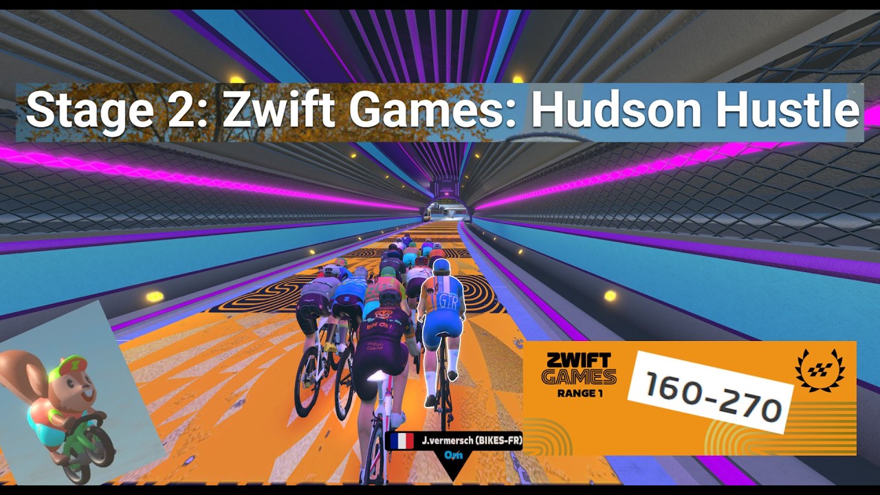 Zwift Games Stage 2 Hudson Hustle 160~270  23 feb