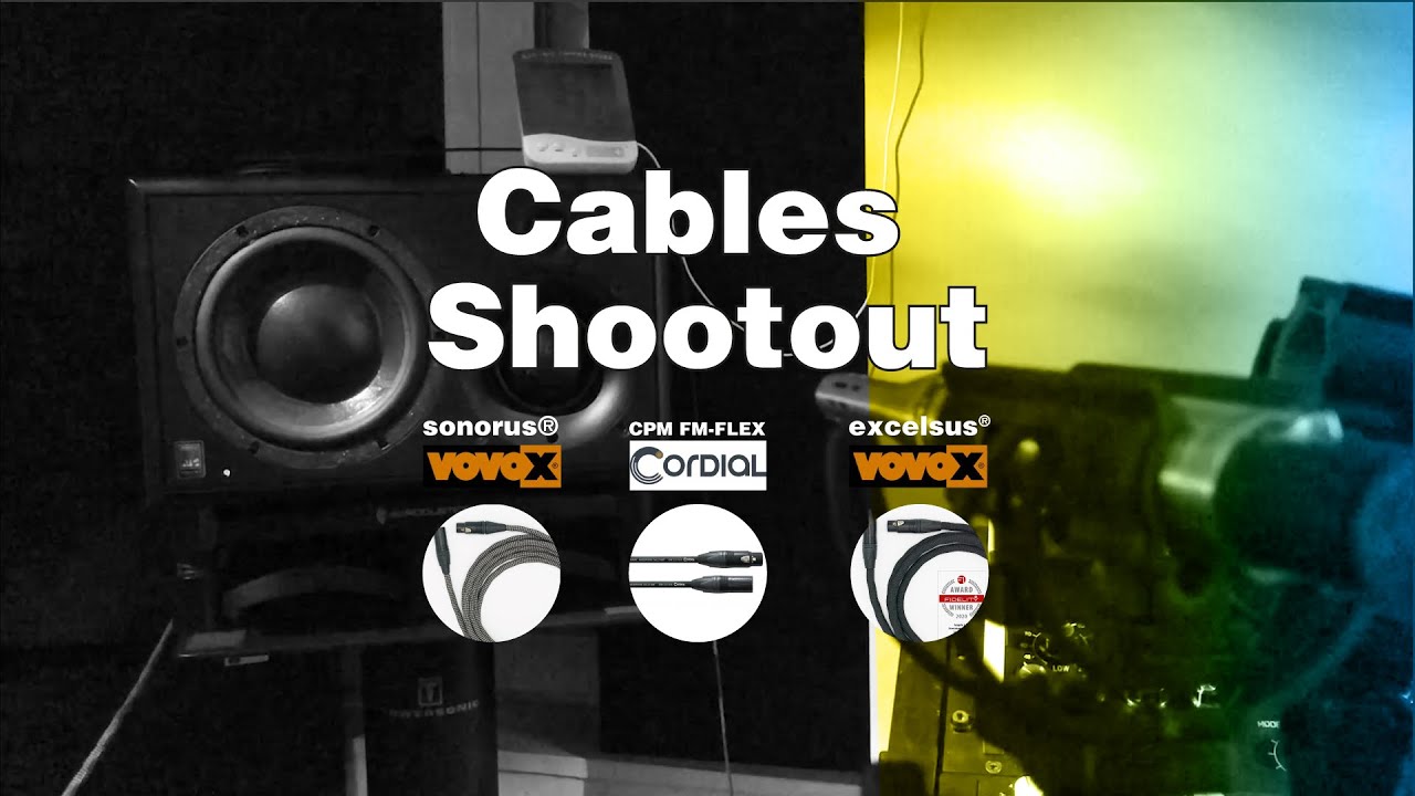 Cable shootout : VOVOX sonorus® | COrdial cpm-fm-flex | VOVOX excelsus®