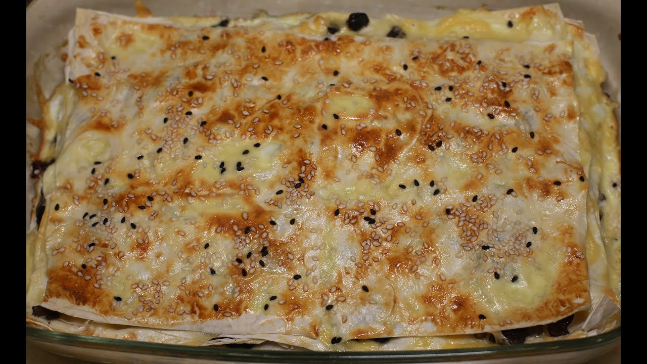 Вкусный пирог с грибами и сыром из лаваша за 10 минут.