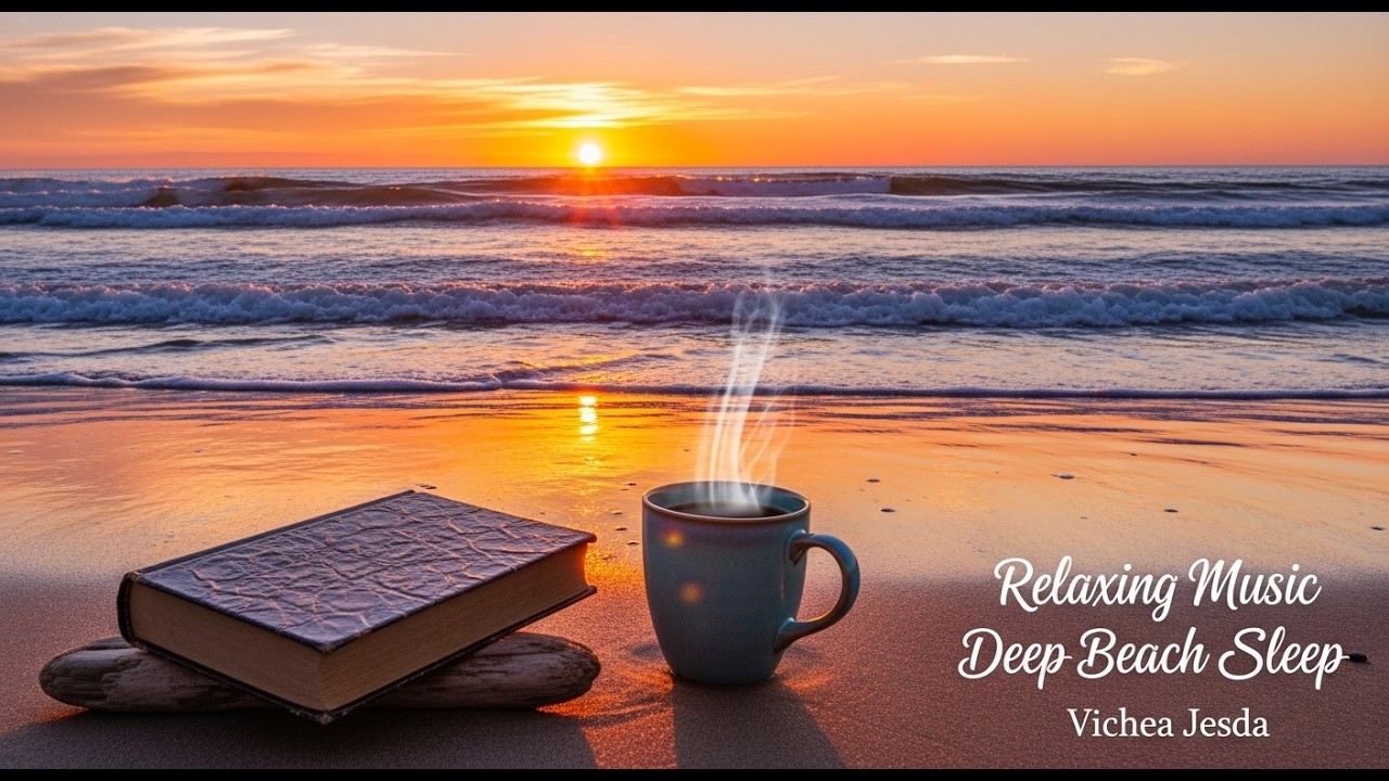Relaxing Music with Ocean Waves: Beautiful Piano, Sleep Music, Stress Relief, Wave Sounds