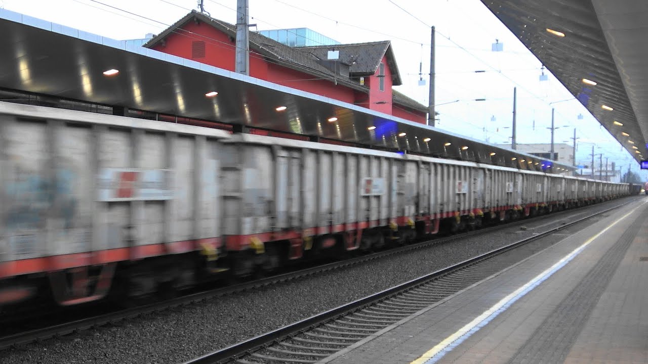 Dornbirn: Schöne Güterzüge mit Taurus & Alpenstaubsauger Rh1144 mit vielen EANOS