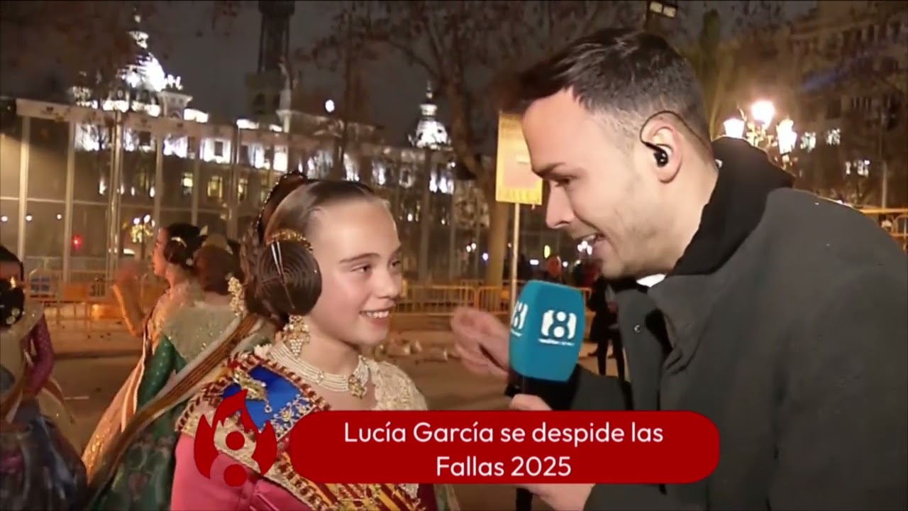 CREMÀ 2025. Directo con Lucía García, Fallera Mayor Infantil de Valencia 2025.