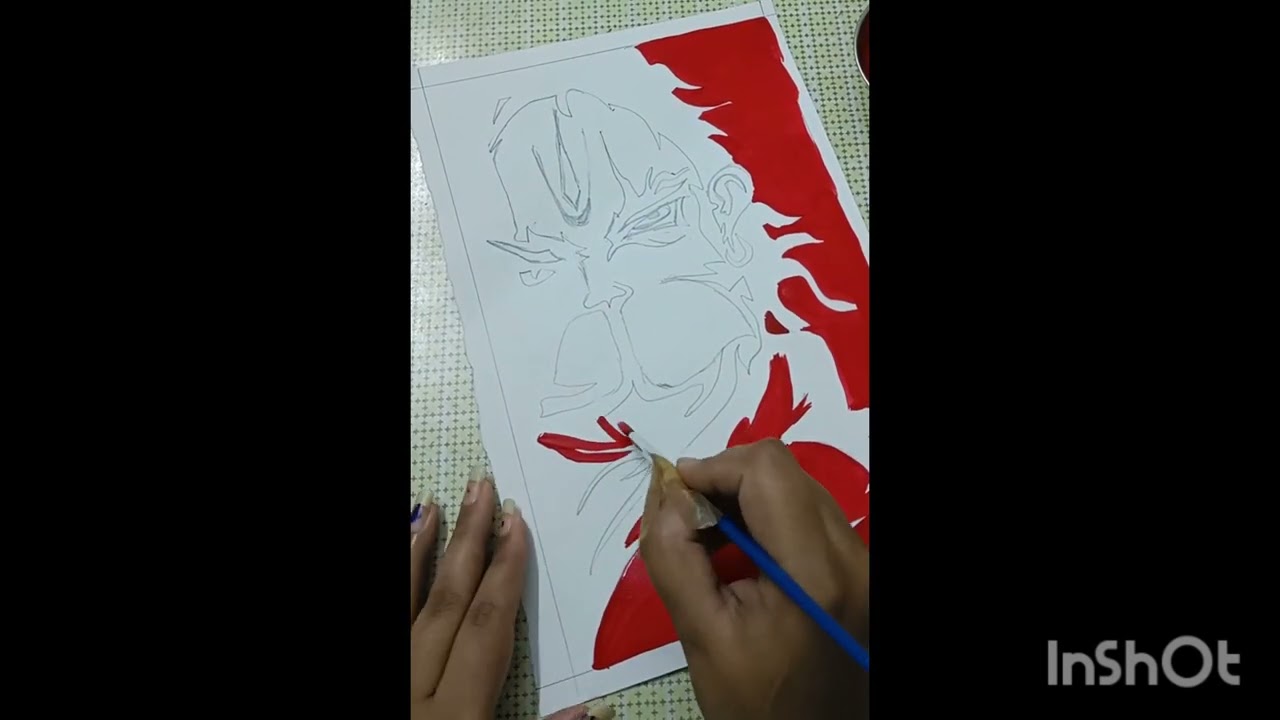 How to draw and paint Lord Hanuman ji | Poster colour Painting |#hanuman #art #jaishreeram #drawing 
