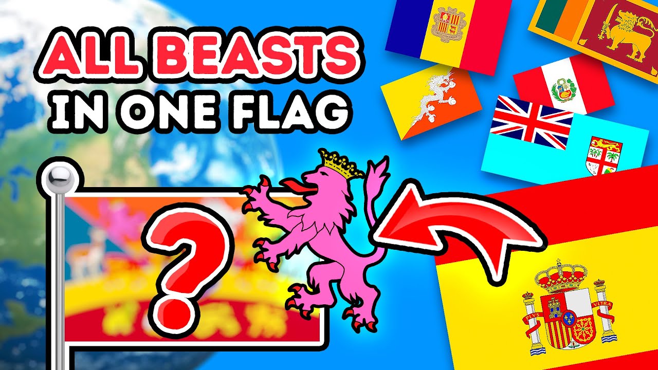 All Country Flags with Beasts in One Flag! Fun With Flags
