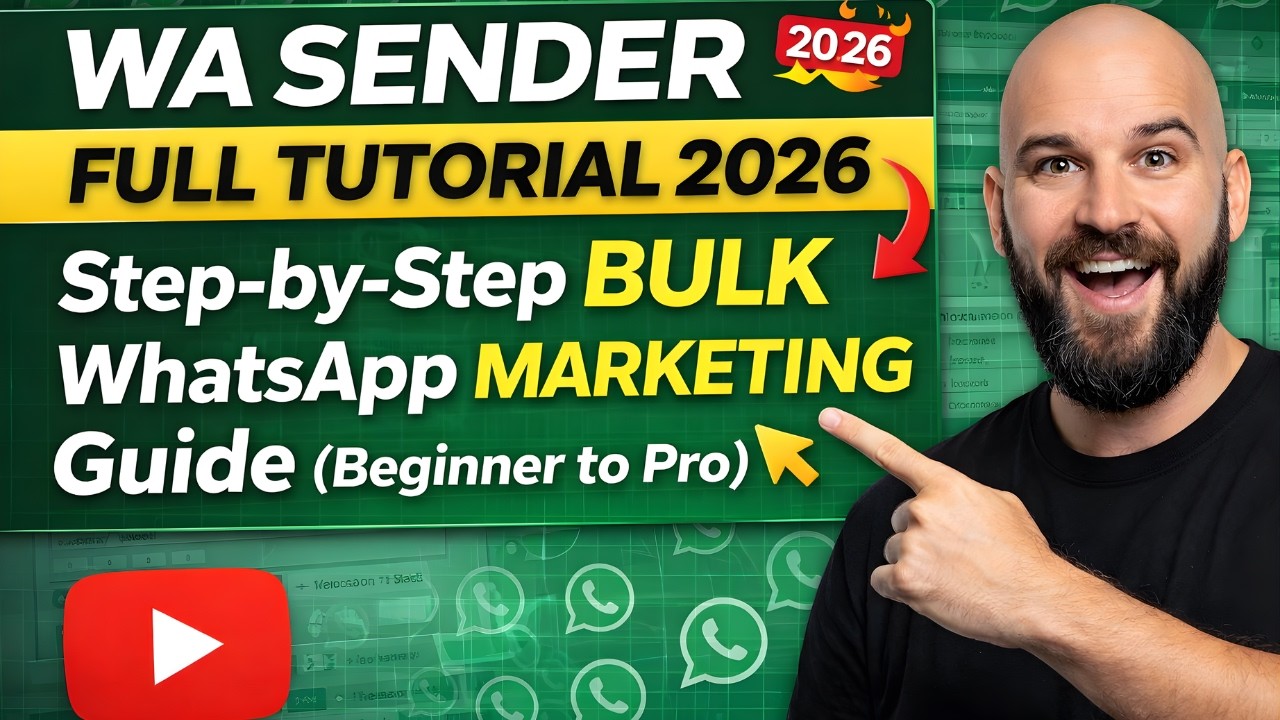 WA Sender Full Tutorial 2026 🔥 Step-by-Step Bulk WhatsApp Marketing Guide (Beginner to Pro)