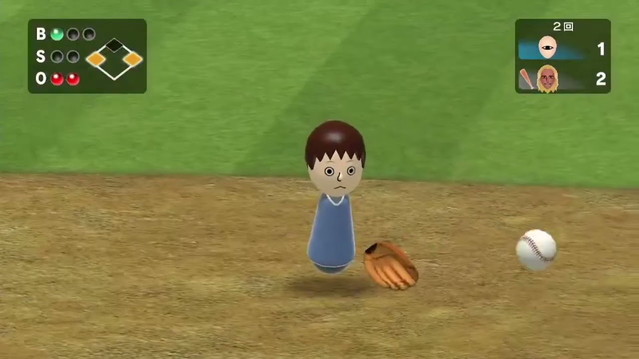 Wii Sports Club 久々にチャンピオンと野球したら接戦になった