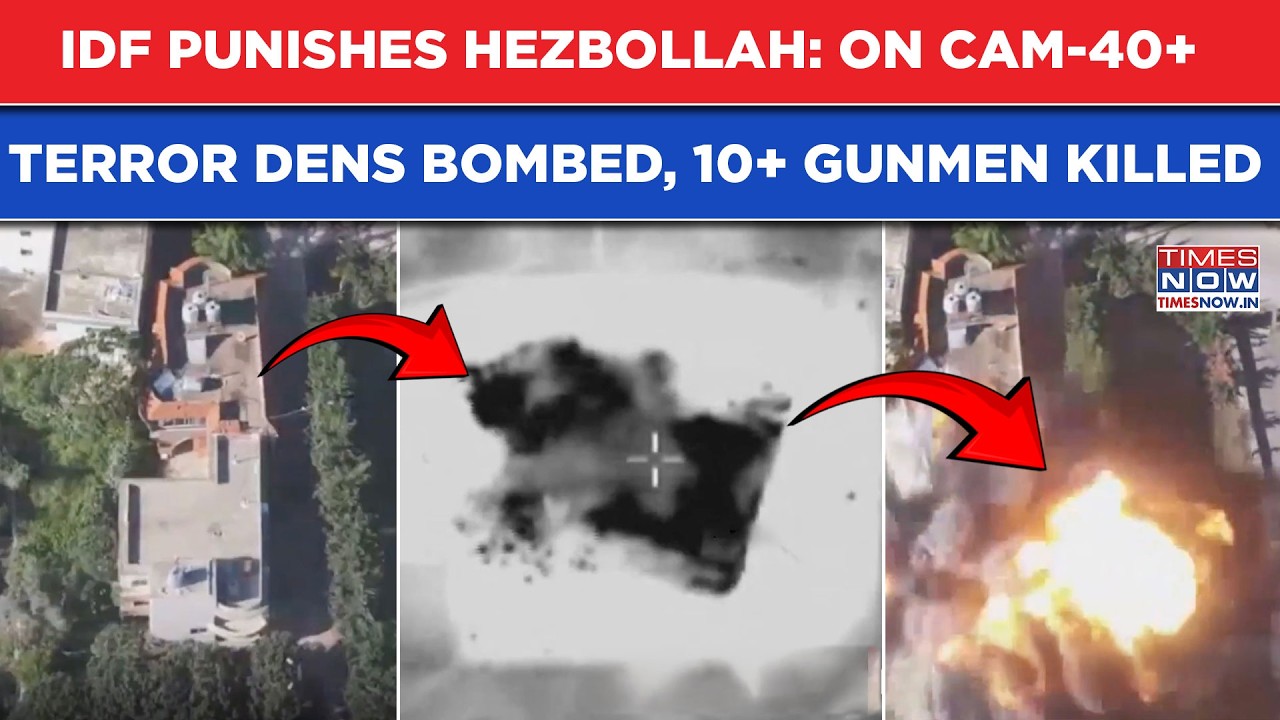 On Cam: IDF Punishes Hezbollah| Forces Blow Up 40+ Terror Dens, Kill 10+ Terrorists In Lebanon