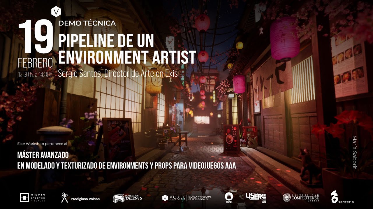 Master Class Demo Técnica Environment Artist videojuegos AAA - Sergio Santos - 19 de febrero
