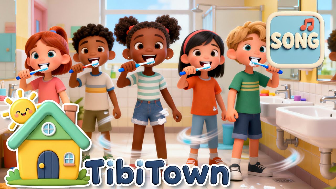 Brush Brush Brush Your Teeth | Kids Toothbrushing Song 🎵🪥