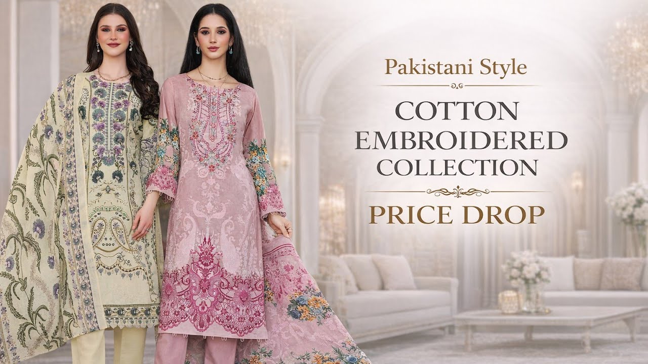 PAKISTANI STYLE COTTON COLLECTION 🤩|| PRICE DROP 😱|| 9990677820