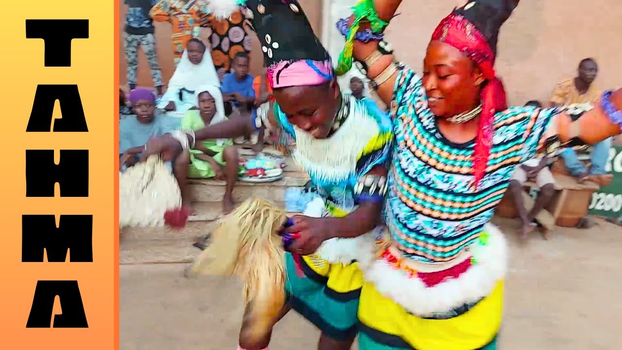 Bamaya Dance in Costume - Traditional Dance in Ghana, West Africa